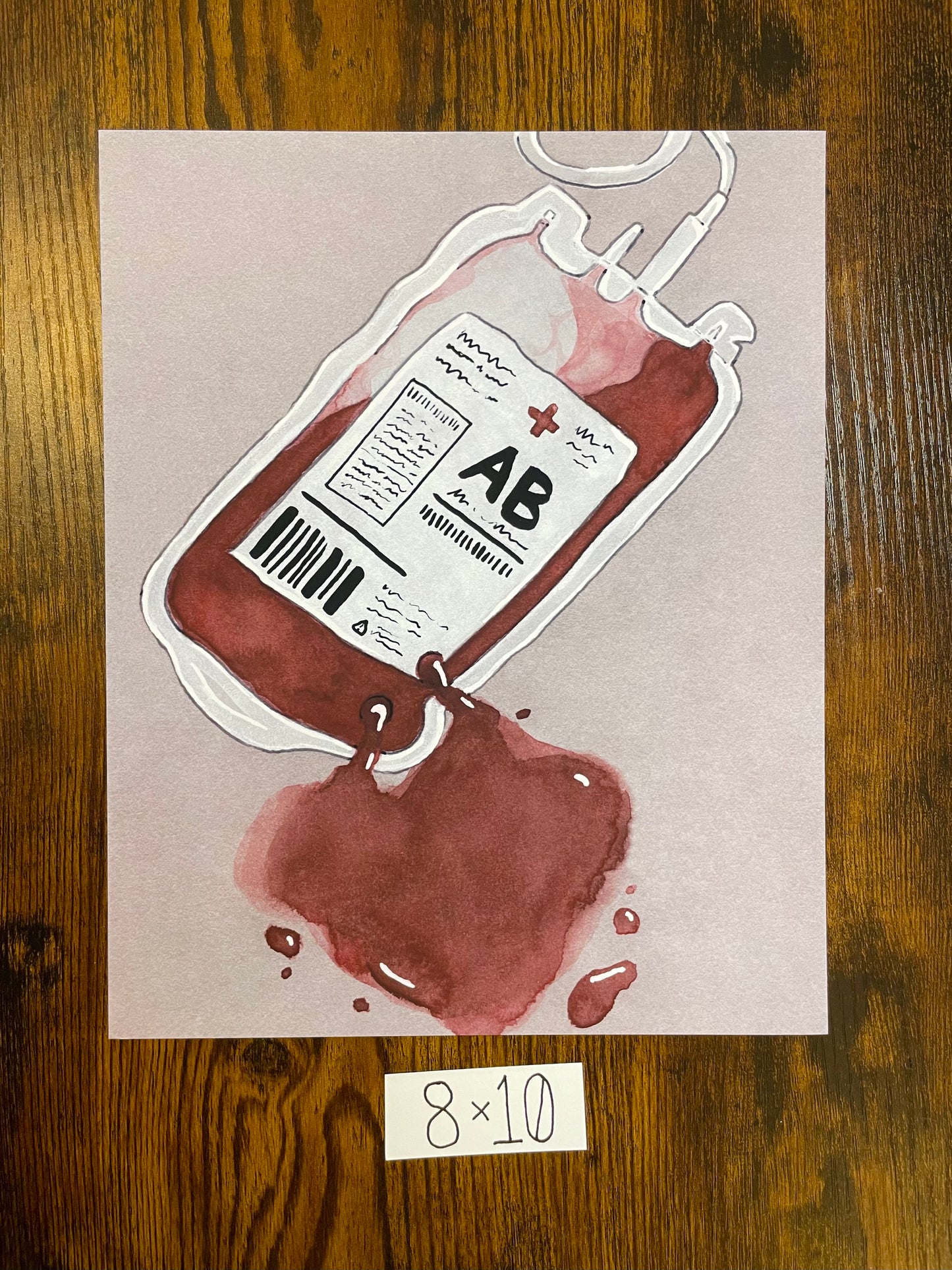 "Blood Banc" print