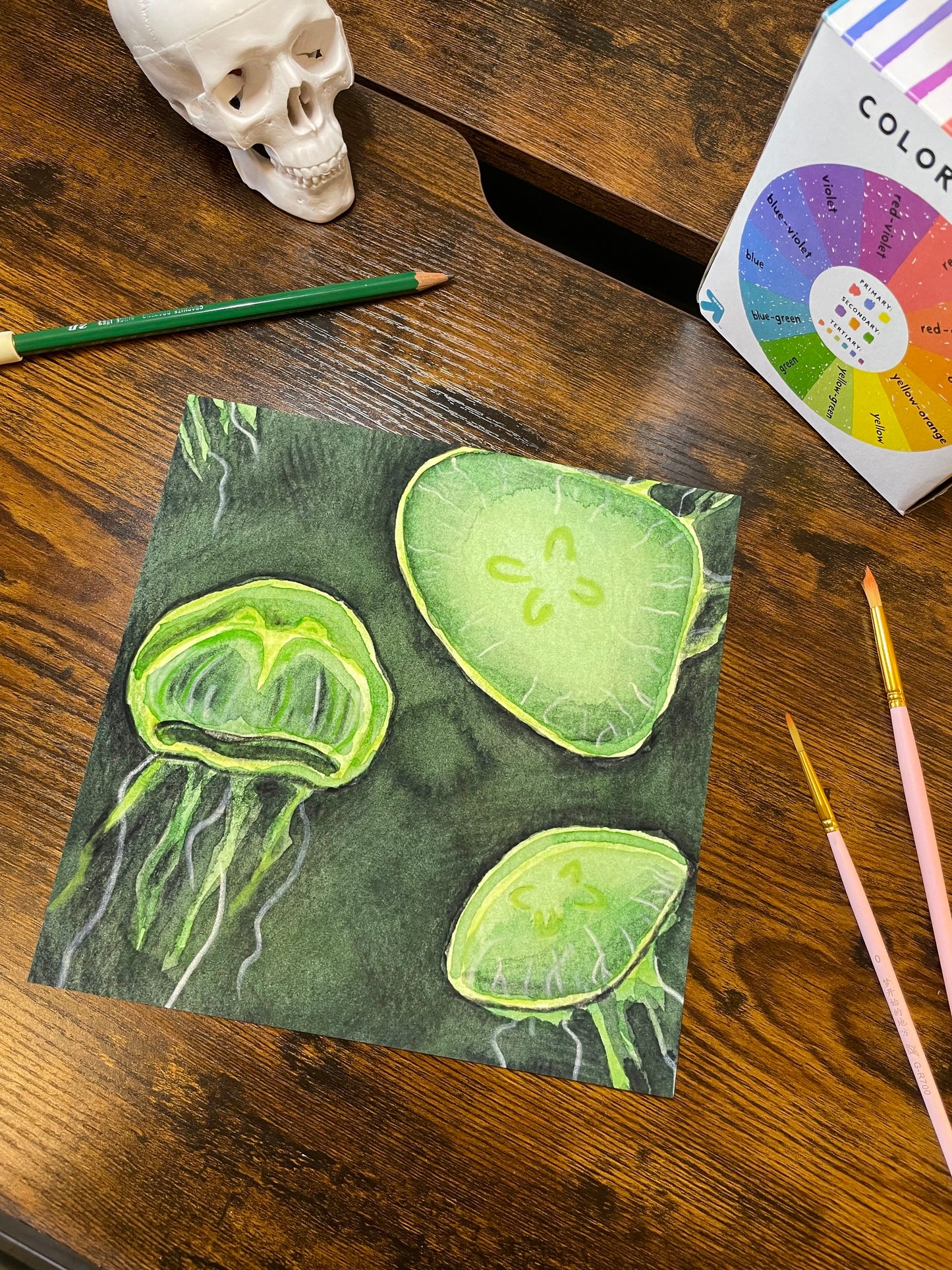 "Green Jellies" print