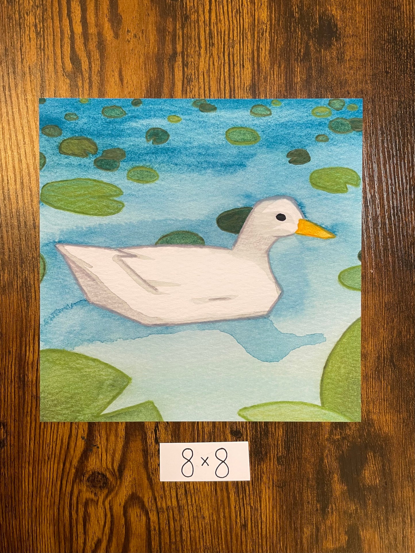 "Watercolor Duck" print