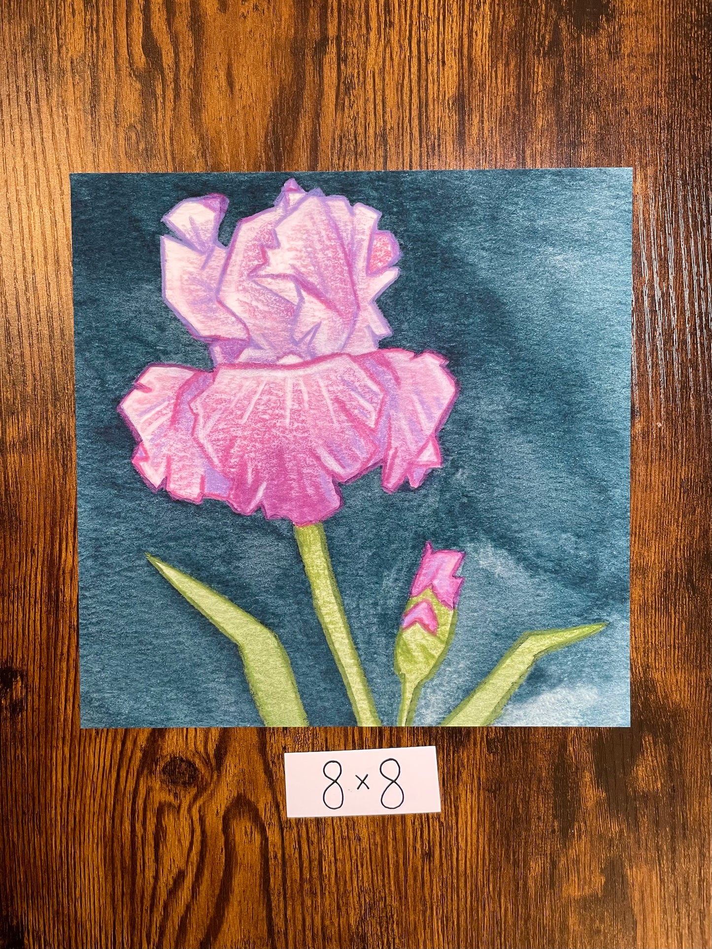 "Purple Iris" print